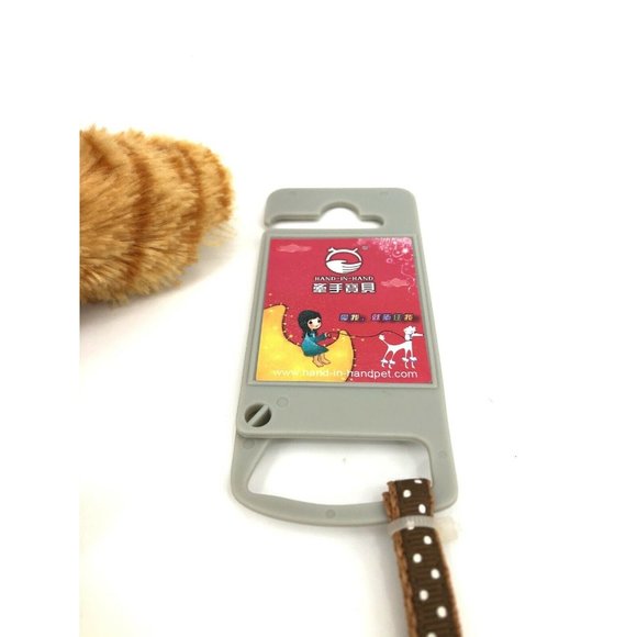 Small Pet Cat Dog Adjustable Harness & Leash Safety Walking Lead Brown Polka Dot - Picture 7 of 7